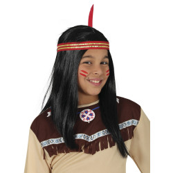 Bērnu peruka no indiāņu